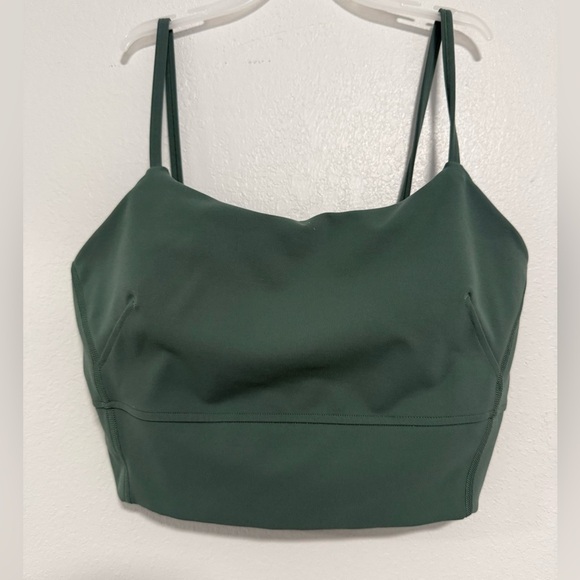 Lululemon Wunder Train Strappy Tank Top Dark Forest Green Size 8 - Picture 3 of 6